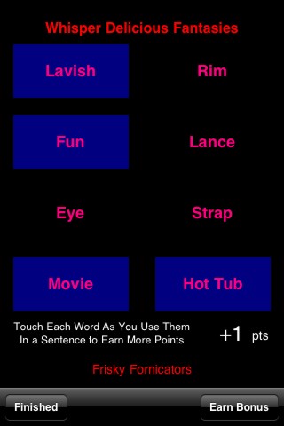 Adult Game of Dirty Words for Dirty Minds